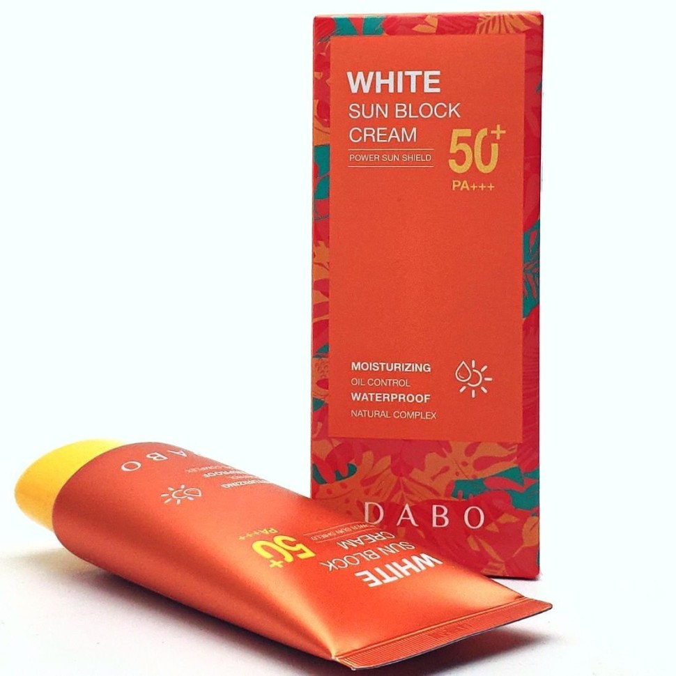 DABO Осветляющий солнцезащитный крем SPF50 PA+++ / White Sunblock Cream, 70 мл